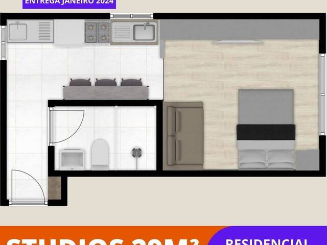 #3997 - Apartamento sem condomínio para Venda em São Paulo - SP - 2