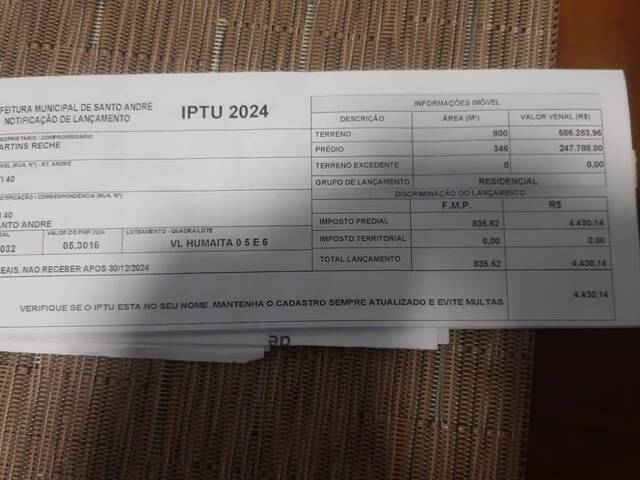 #8307 - Área para Venda em Santo André - SP - 3