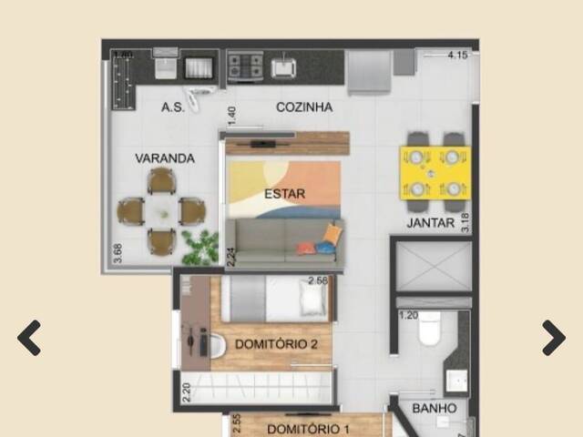 #8590 - Apartamento Padrão para Venda em Santo André - SP - 2