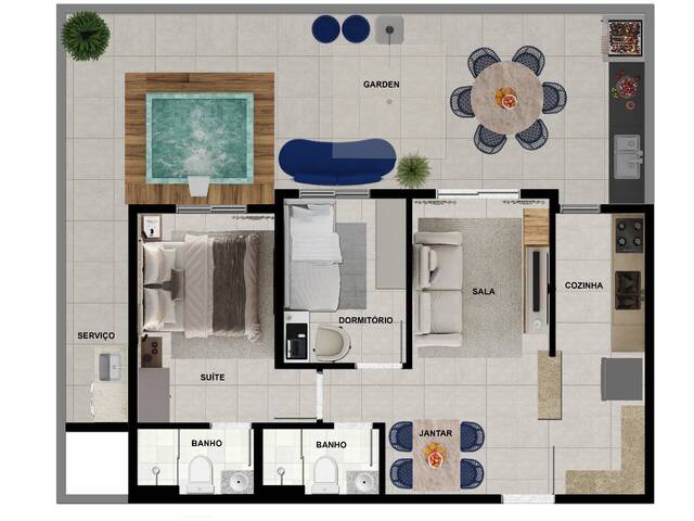 #8900 - Apartamento Garden para Venda em Santo André - SP - 3